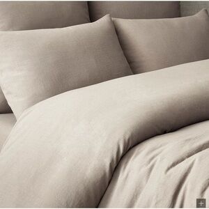 Restoration Hardware Tan Duvet Cover